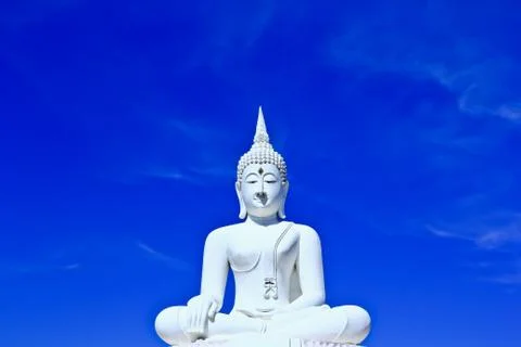 White buddha. Stock Photos