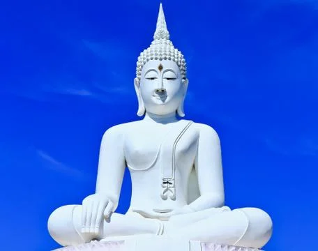 White buddha. Stock Photos