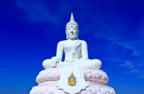 White buddha. Stock Photos