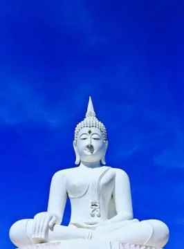 White buddha. Stock Photos