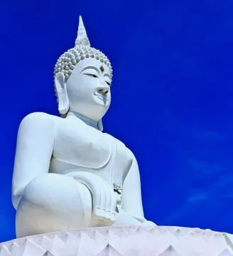 White buddha. Stock Photos