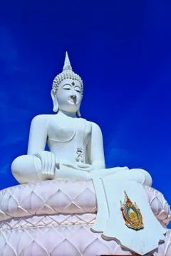 White buddha. Stock Photos