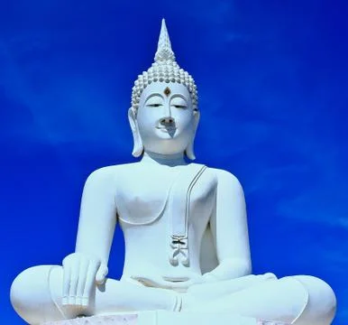White buddha. Stock Photos