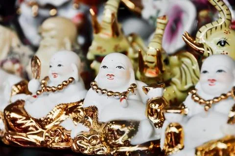 White buddha Stock-Fotos