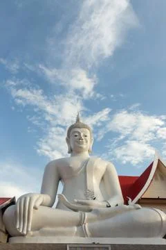White Buddha Stock Photos