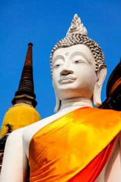 White Buddha Stock Photos