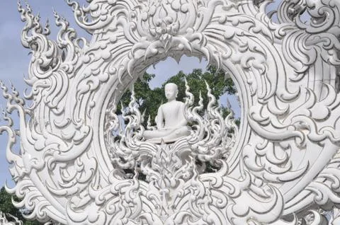 White Buddha Stock Photos
