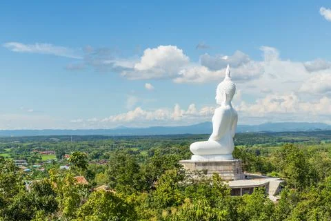 White buddha Stock Photos