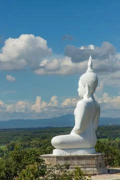 White buddha Stock Photos