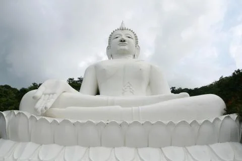 White Buddha Statue Stock Photos