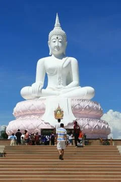 White Buddha Statue Stock Photos