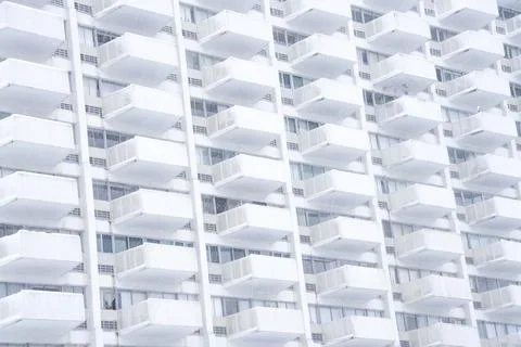 White Building Facade Stock Photos