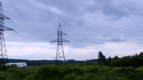 White building stands among the forests 스톡 동영상 80052931