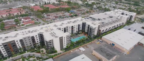 White buildings 2 Stock Footage 233222697