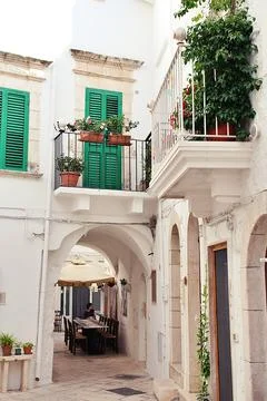White buildings Stock Photos