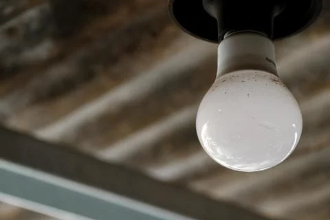 White bulb light installed on top Stock Photos