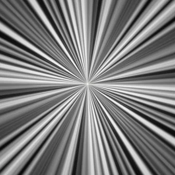 White Burst Rays On Black Background Stock Illustration