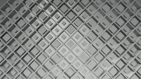White business background. Boxes Abstract Cubes Background Random Motion, 3d Loo Stock Footage 154473308
