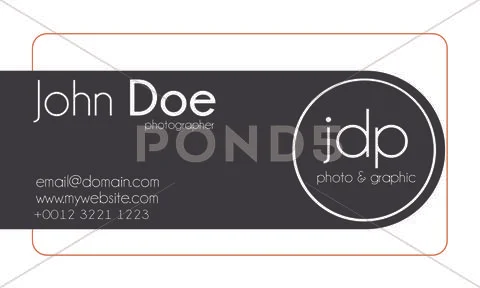 White Business  Card Template PSD PSD Template