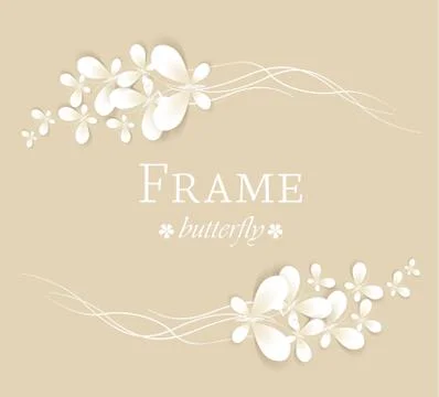 White butterflies Stock Illustration