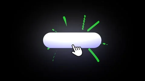White Button Clicking Animation on Black Background 動画素材 321657844