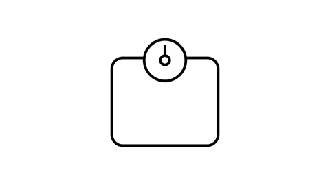 A white button featuring a prominent red circle in the center. Stock Footage 332986394