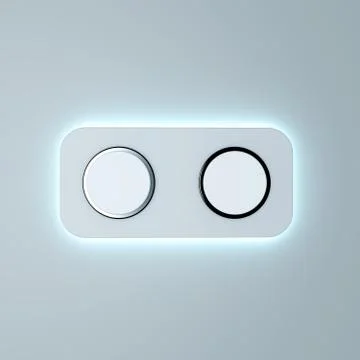 White button mockup Stock Illustration