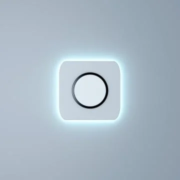 White button mockup Stock Illustration