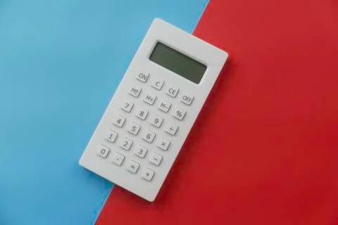 White calculator Stock Photos