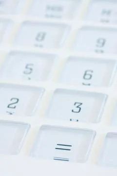White calculator Stock Photos