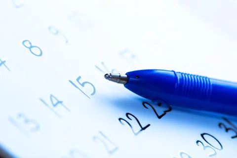 White calendar page for 2021 month schedule to make an appointment or manage  Stock Photos