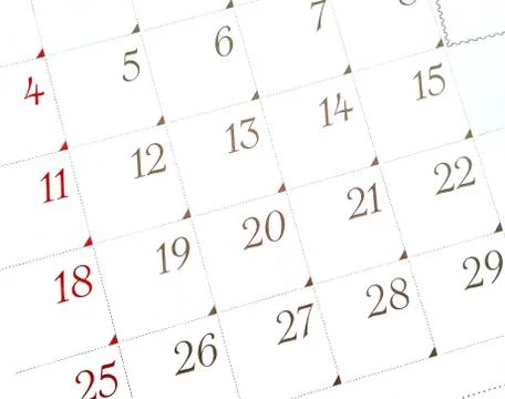 White calendar Stock Photos