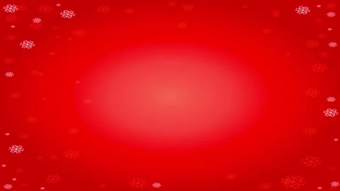 White calligraphy over red background with snowflakes frame for merry christmas Stock Footage 132460573
