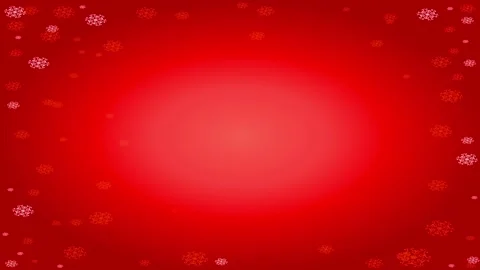 White calligraphy over red background with flake framing for merry christmas and Stock Footage 132460717
