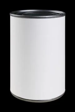 White can label with clipping path Stock Photos