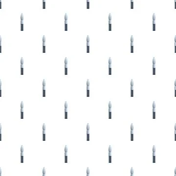 White candle pattern on minimal seamless background Illustrazione stock
