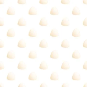 White candy drops seamless pattern creating sweet background Illustrazione stock