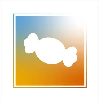 White Candy Icon Stock Illustration