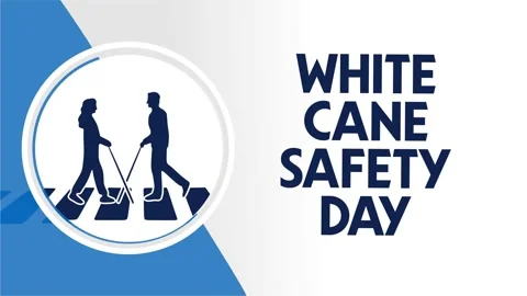 White Cane Safety Day Stock Footage 306994233