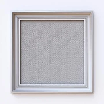 White canvas picture frame Rectangle 3D White canvas picture frame Rectang... Stock Photos