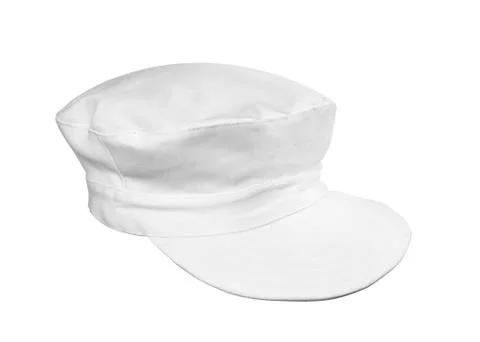 White cap with clipping path Stock Photos