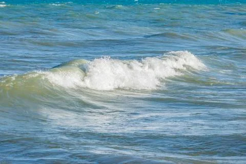 White cap waves Stock Photos