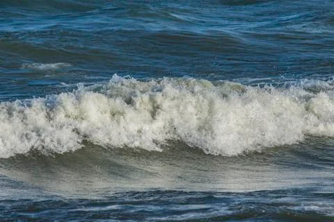 White cap waves Stock Photos