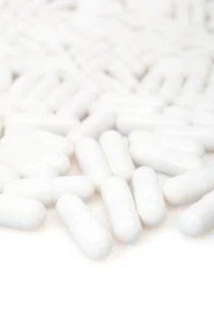 White capsule Stock Photos
