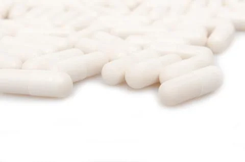 White capsule Stock Photos