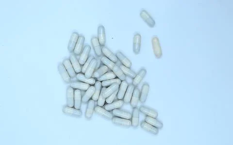 White capsule Stock Photos