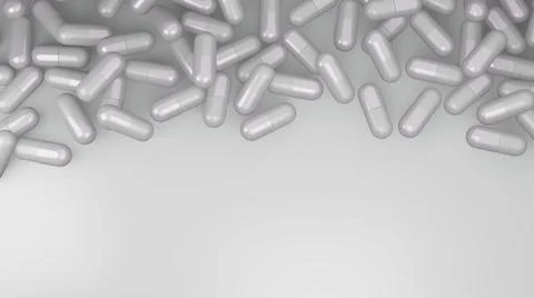 White capsules Illustrazione stock