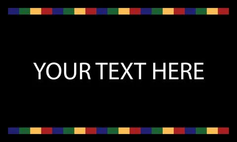 White caption and four colored Stock Illustration