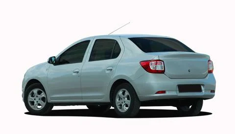 White car back view Stock Photos