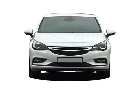 White car front view Stock Photos